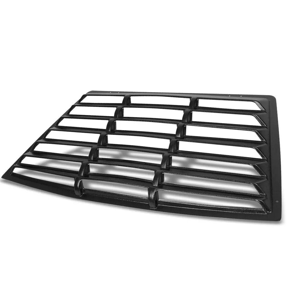 Matte Black Rear Window Windshield Sun Vent Louver Cover For 79-93 Ford Mustang 1
