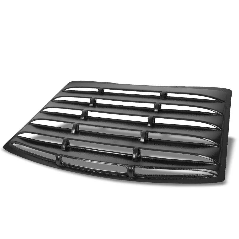Matte Black Rear Window Windshield Sun Vent Louver Cover For 94-04 Ford Mustang 1