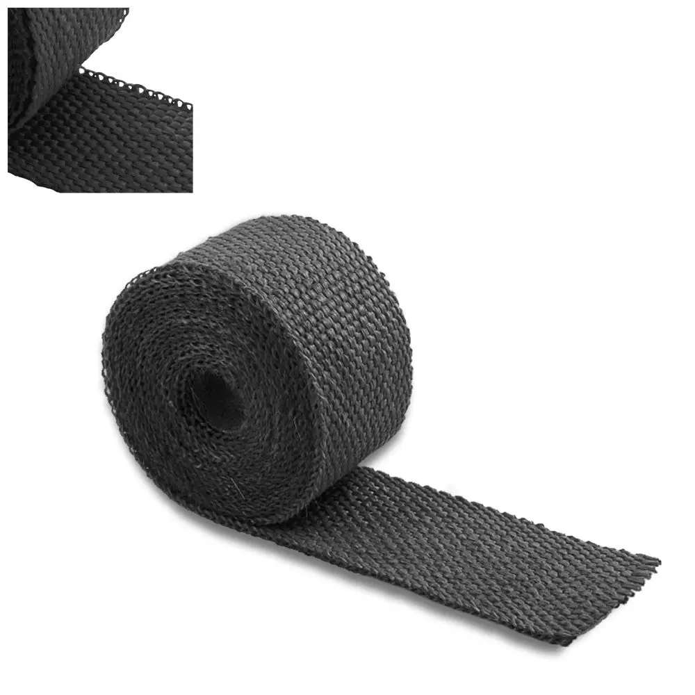 Black 2"X 1/16X 15Ft/180" T1 Heat Wrap Turbo Header Manifold Tubing Tube 1