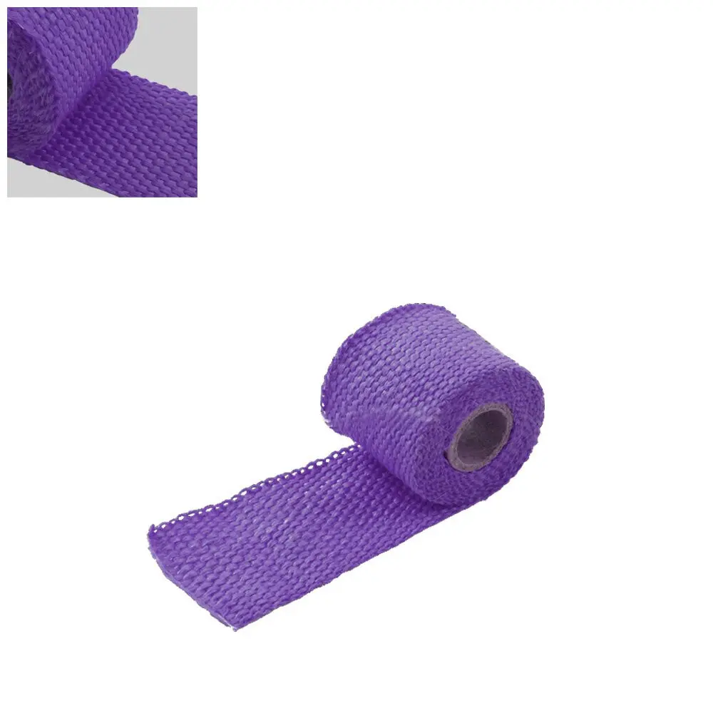 Purple 2"X 1/16X 5Ft/60" T1 Exhaust Header Turbo Manifold Downpipe Heat Wrap 1