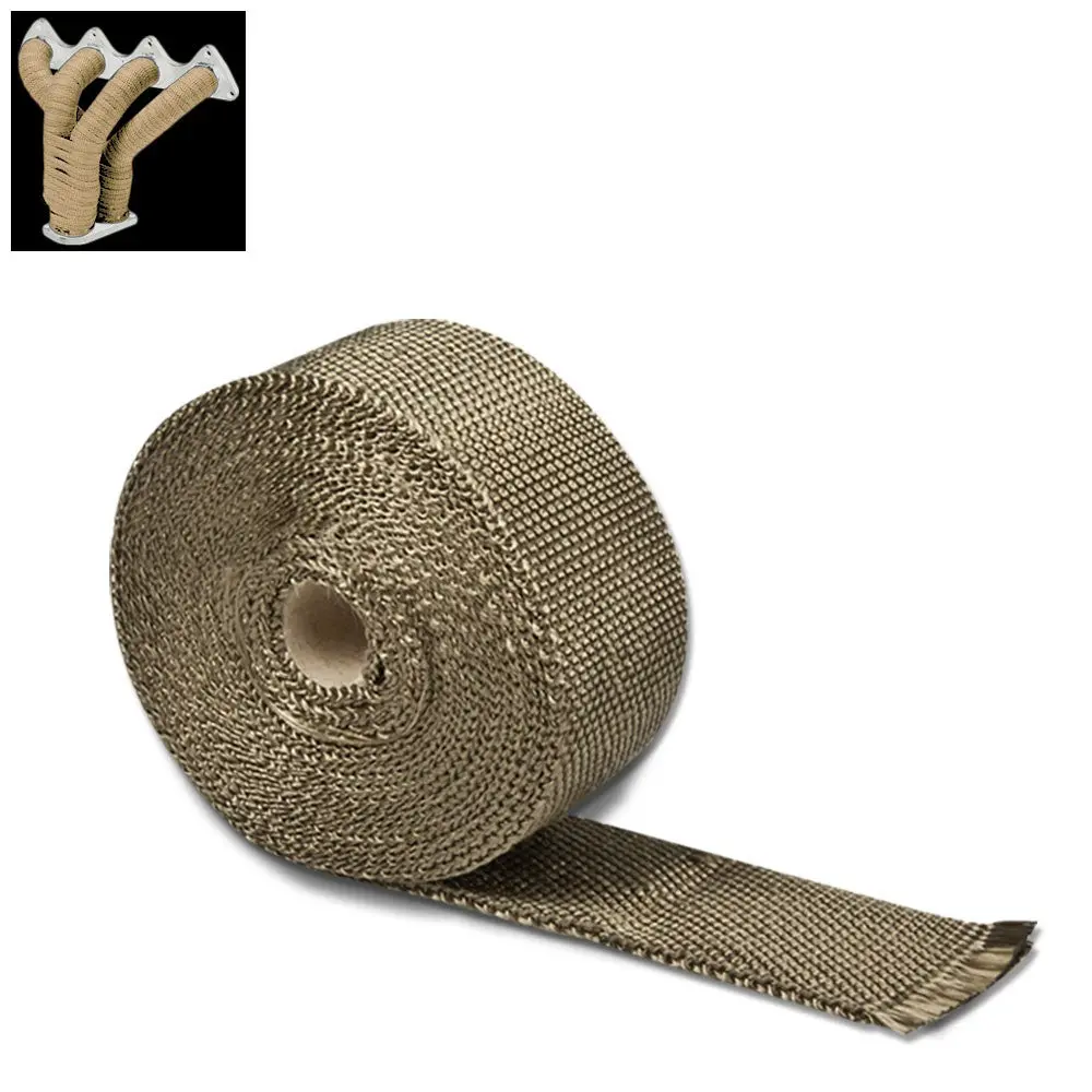 Titanum 2"X 1/16X 7.5M/295" Tt Exhaust Header Turbo Manifold Downpipe Heat Wrap 1