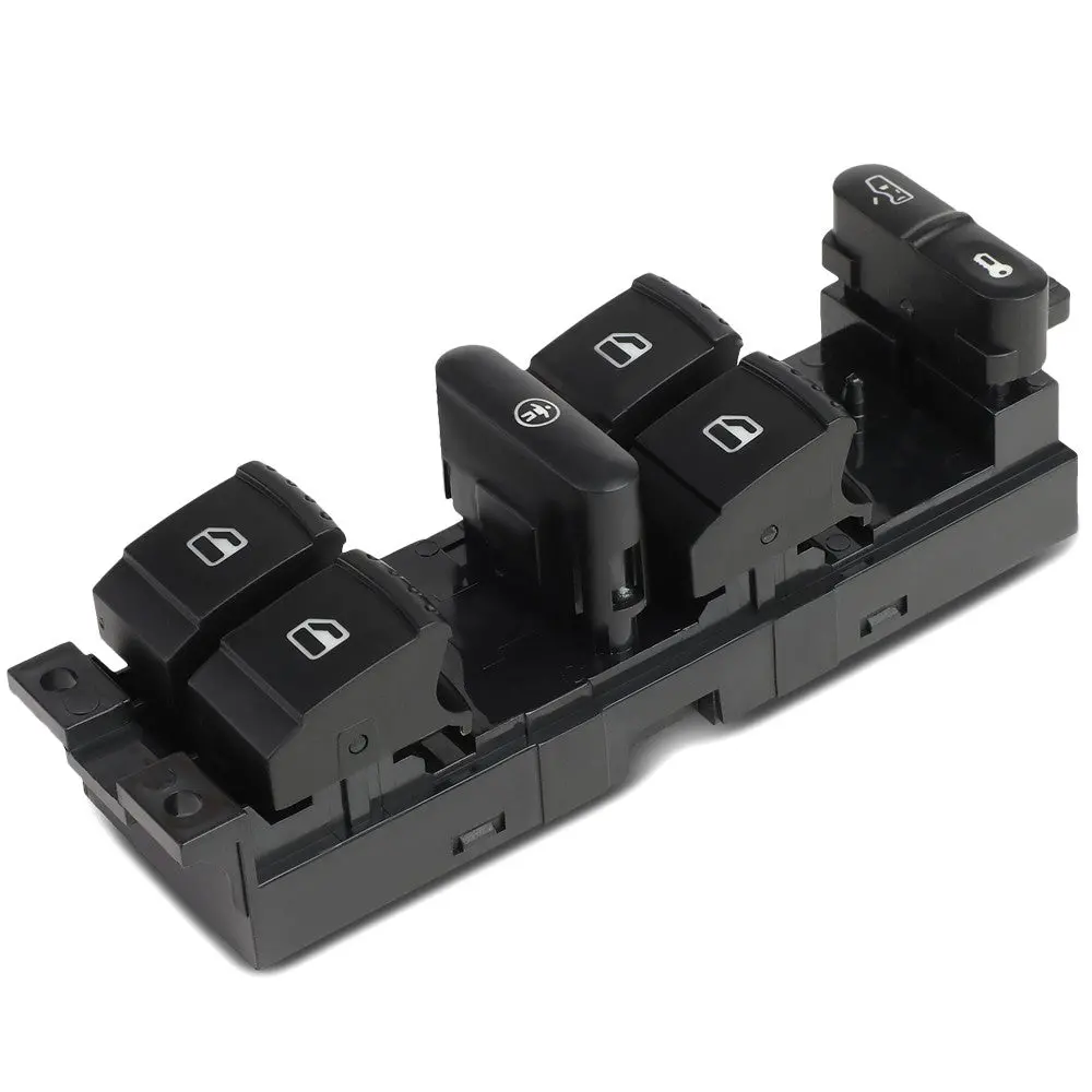 Front Driver Factory Style Power Window Switch For 99-06 Golf/99-10 Jetta 4Dr 1