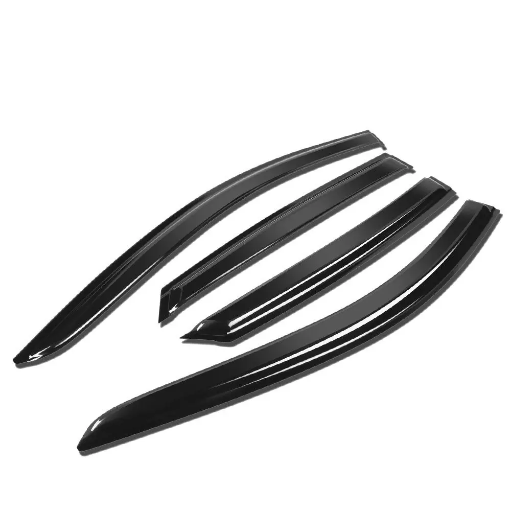 4Pcs Smoke Tinted [Type-On] Sun/Wind/Rain Window Visors Guard Deflector For 21+ Hyundai Elantra (Cn7) 1