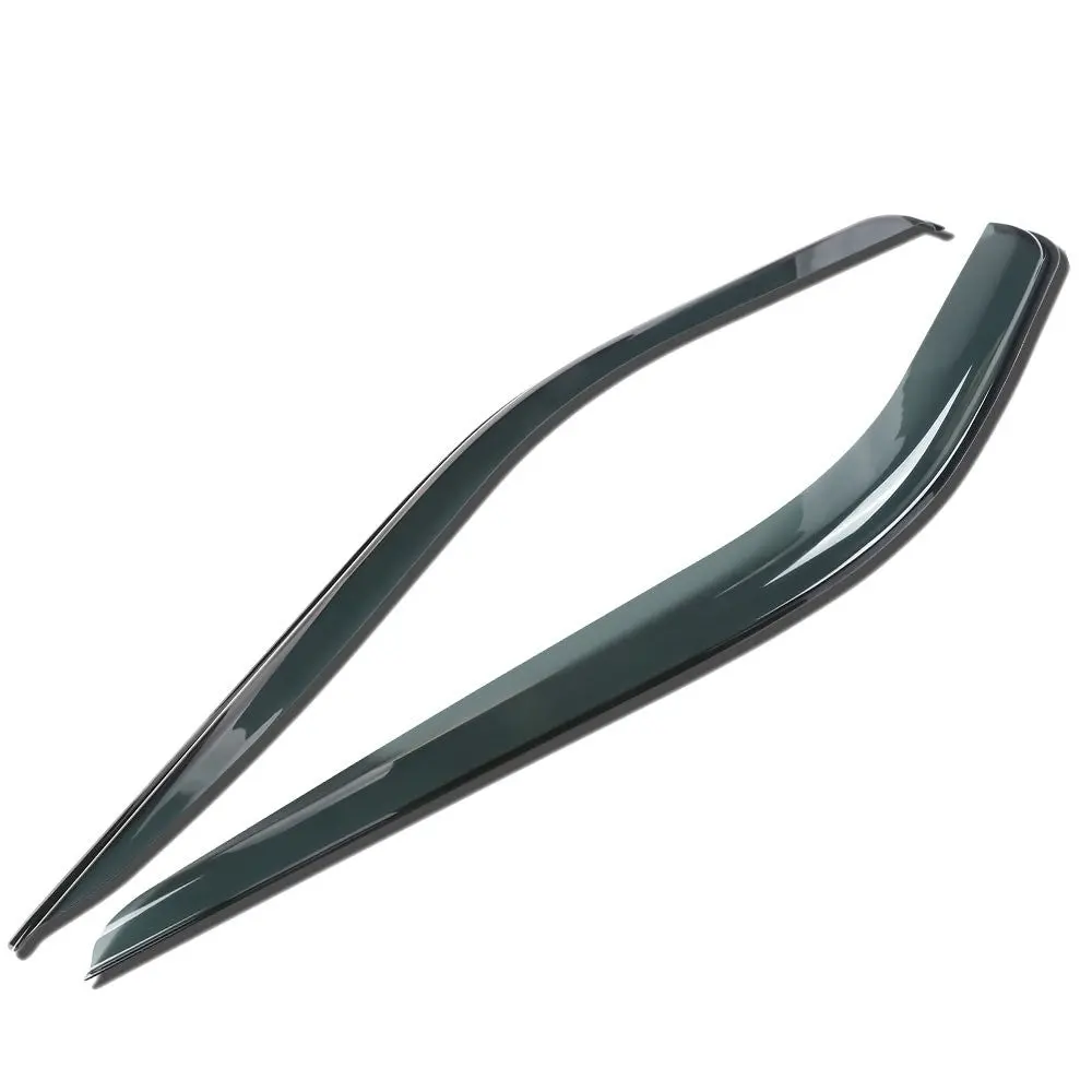 2Pcs Smoke Tinted [Type-On] Sun/Wind/Rain Window Visors Guard Deflector For 14-24 Ford Transit (4Th) 1