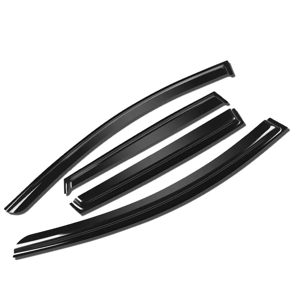 4Pcs Smoke Tinted [Type-On] Sun/Wind/Rain Window Visors Guard Deflector For 15-24 Nissan Murano (Z52) 1