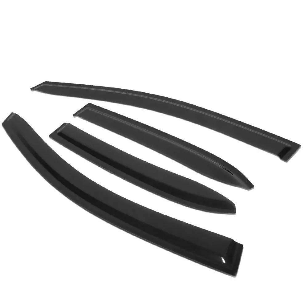 4Pcs Smoke Tinted [Type-On] Sun/Wind/Rain Window Visors Guard Deflector For 19+ Toyota Corolla Hatchback (E210) 1