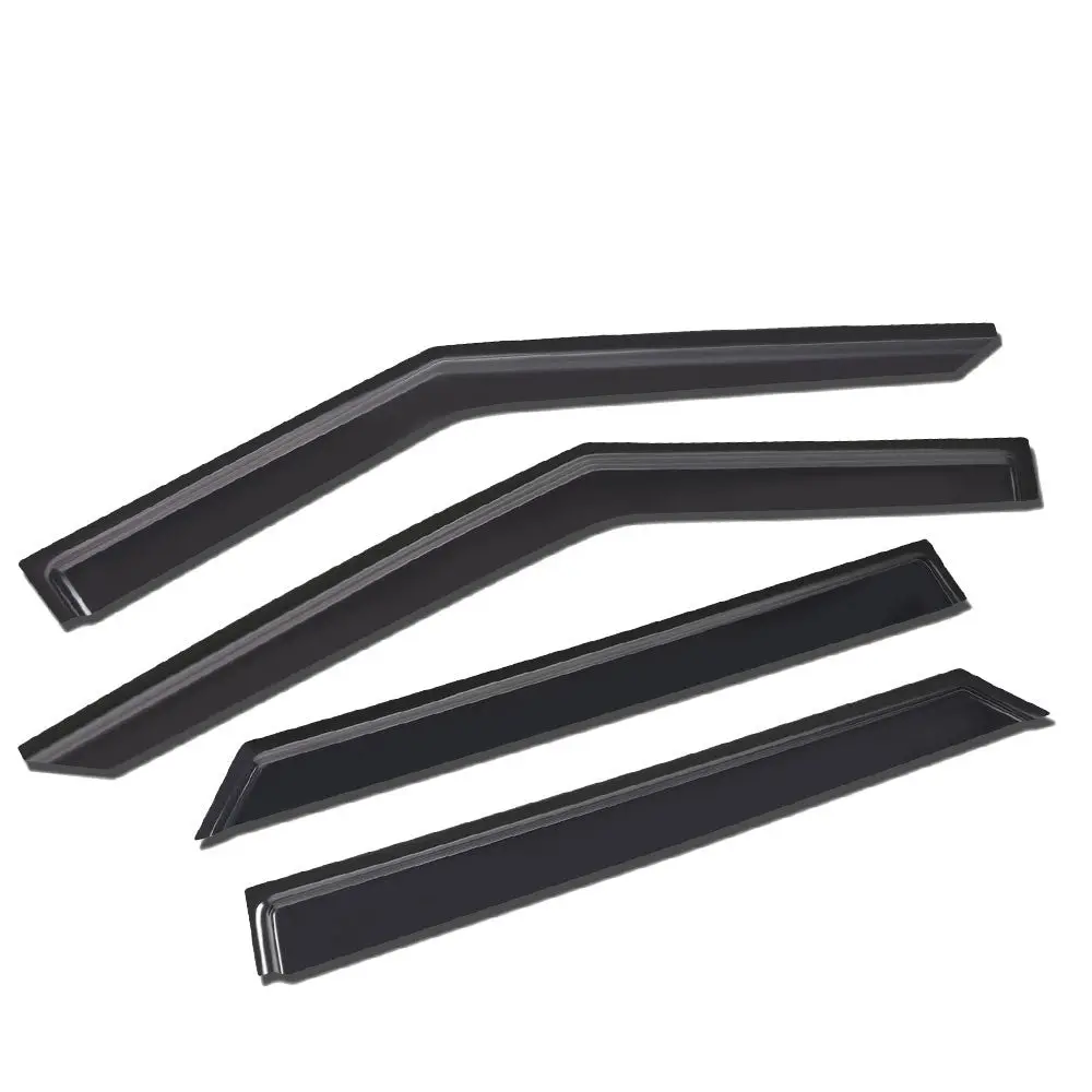 4Pcs Smoke Tinted [Type-On] Sun/Wind/Rain Window Visors Guard Deflector For 20+ Ford Explorer (U625) 1