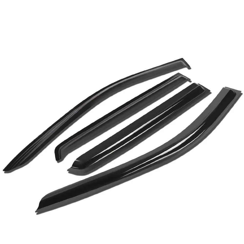 4Pcs Smoke Tinted [Type-On] Sun/Wind/Rain Window Visors Guard Deflector For 19+ Ford Ranger Crew Cab (P375 P703) 1