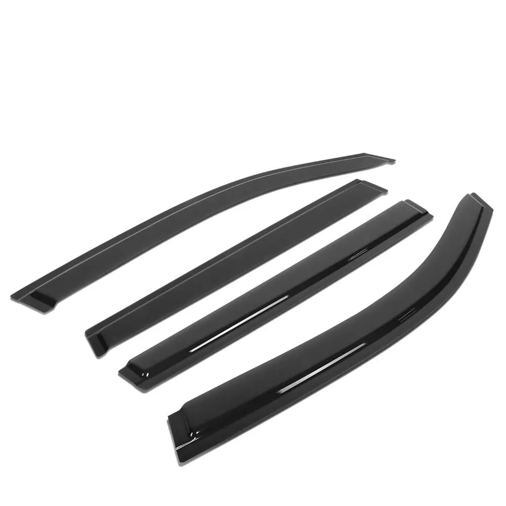 4Pcs Smoke Tinted [Type-On] Sun/Wind/Rain Window Visors Guard Deflector For 19-24 Subaru Forester (Sk) 1