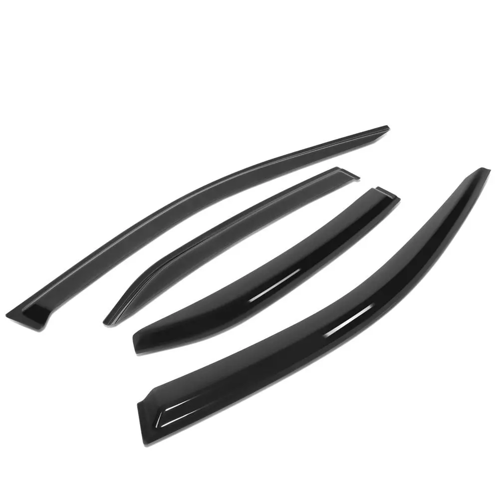 4Pcs Smoke Tinted [Type-On] Sun/Wind/Rain Window Visors Guard Deflector For 18-24 Toyota Camry (Xv70) 1