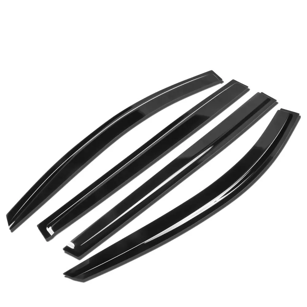 4Pcs Smoke Tinted [Type-On] Sun/Wind/Rain Window Visors Guard Deflector For 21+ Toyota Sienna Xl40 1