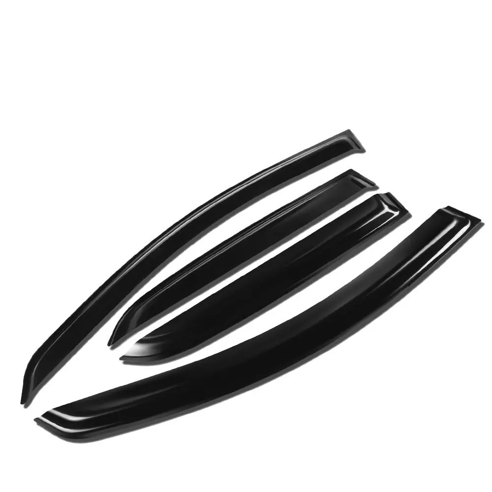 4Pcs Smoke Tinted [Type-On] Sun/Wind/Rain Window Visors Guard Deflector For 18-22 Ford Ecosport (B515) 1