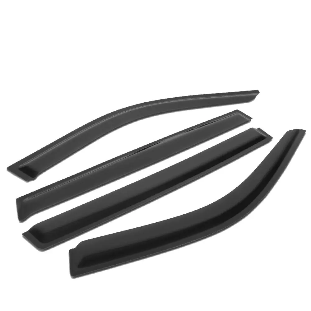 4Pcs Smoke Tinted [Type-On] Sun/Wind/Rain Window Visors Guard Deflector For 20-24 Toyota Highlander (Xu70) 1