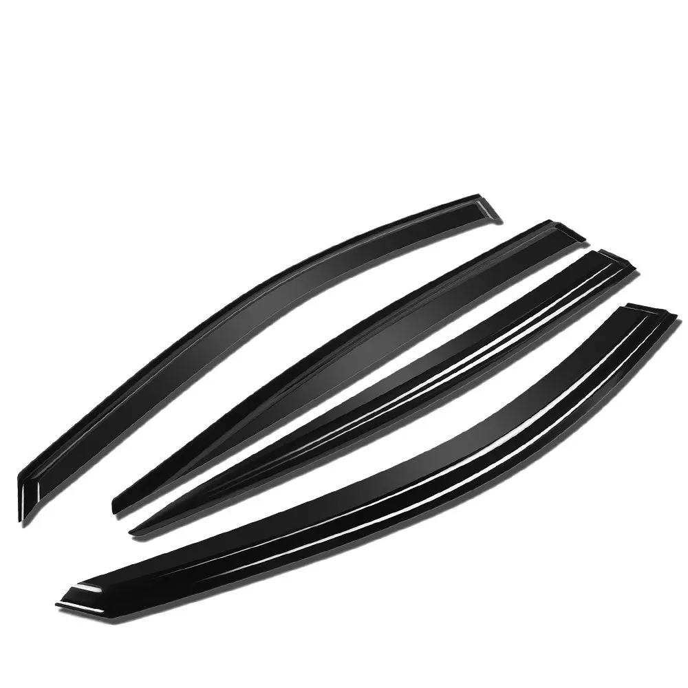 4Pcs Smoke Tinted [Type-On] Sun/Wind/Rain Window Visors Guard Deflector For 19-24 Nissan Altima (L34) 1