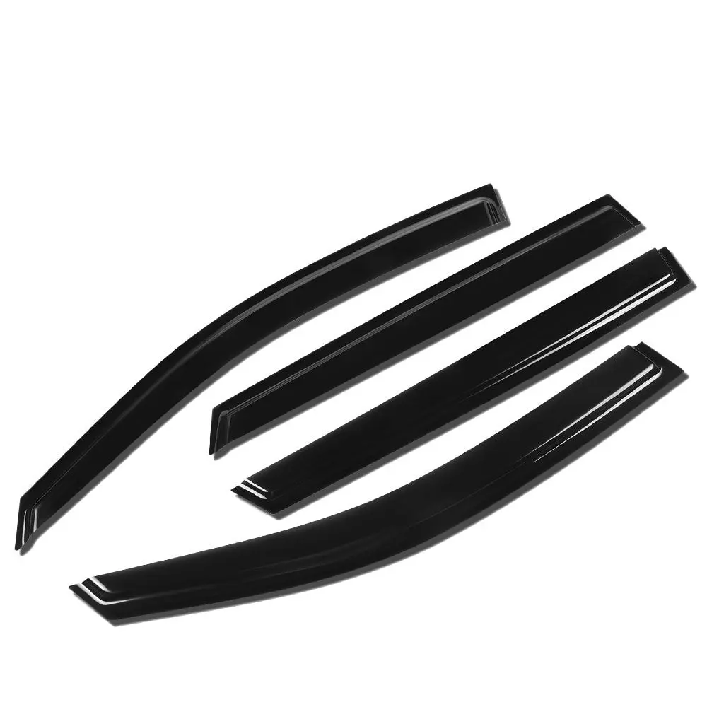 4Pcs Smoke Tinted [Type-On] Sun/Wind/Rain Window Visors Guard Deflector For 20-24 Subaru Outback (Bt) 1