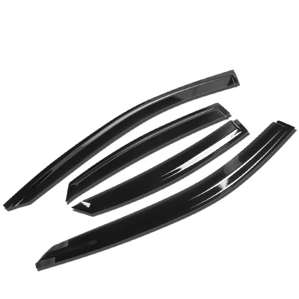 4Pcs Smoke Tinted [Type-On] Sun/Wind/Rain Window Visors Guard Deflector For 19-24 Kia Forte (Bd) 1
