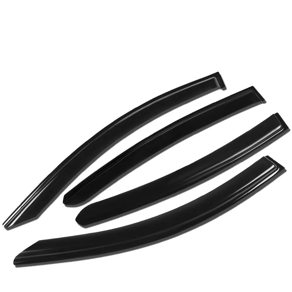 4Pcs Smoke Tinted [Type-On] Sun/Wind/Rain Window Visors Guard Deflector For 16-22 Honda Hr-V (Ru) 1