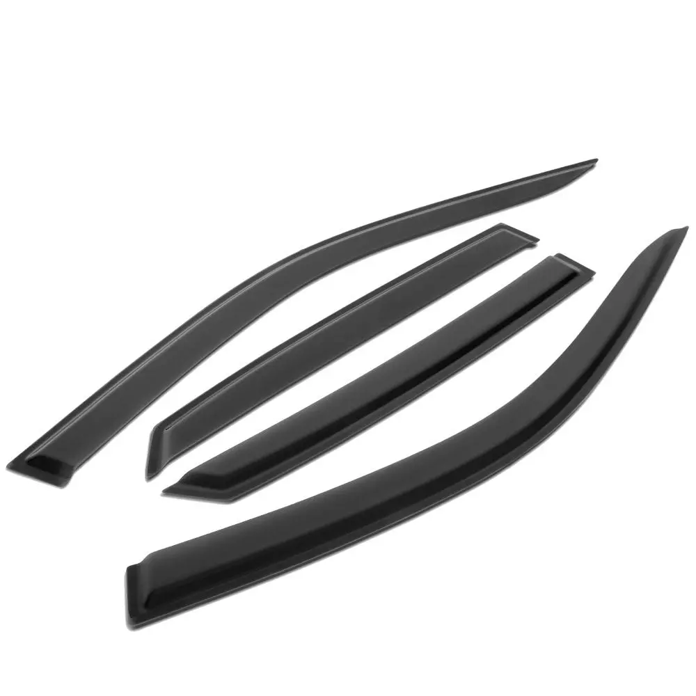 4Pcs Smoke Tinted [Type-On] Sun/Wind/Rain Window Visors Guard Deflector For 22+ Honda Civic Sedan (Fe1 Fe2 Fe4) 1
