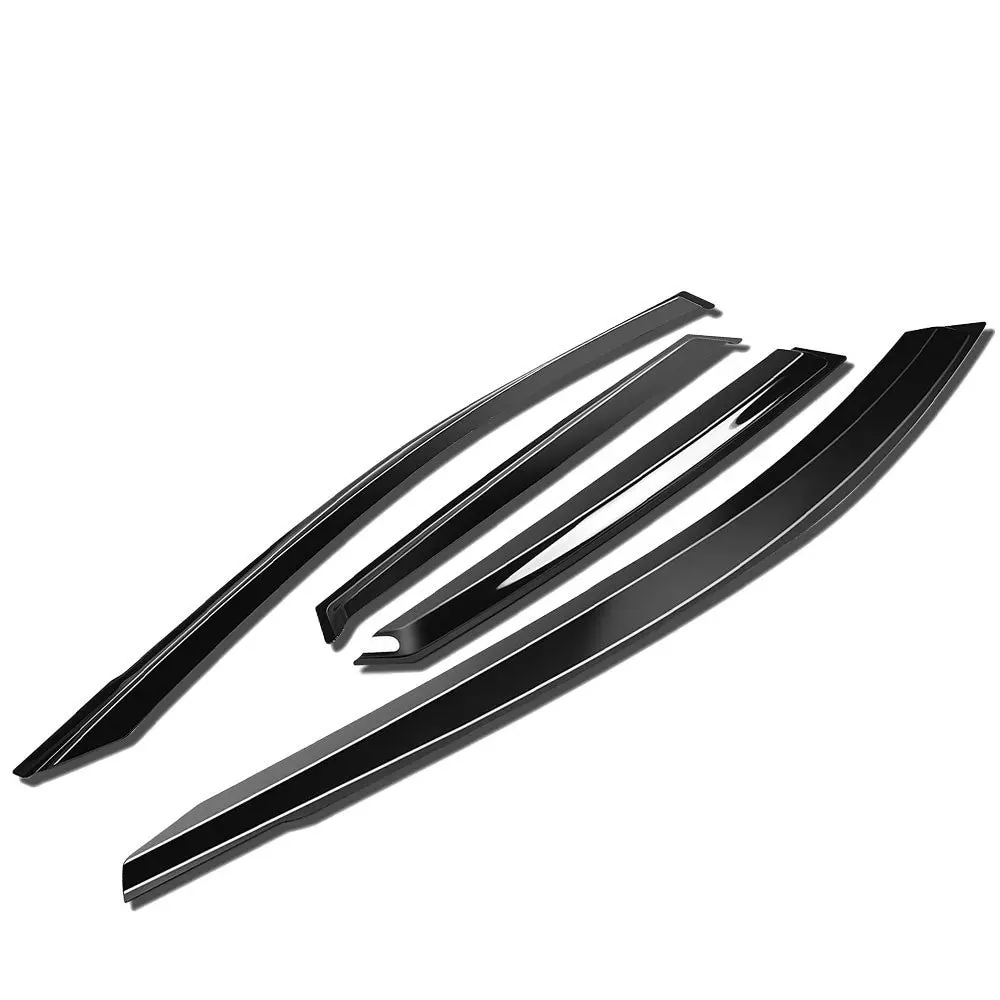 4Pcs Smoke Tinted [Type-On] Sun/Wind/Rain Window Visors Guard Deflector For 18-23/24+ Hyundai Kona (Os Sx2) 1