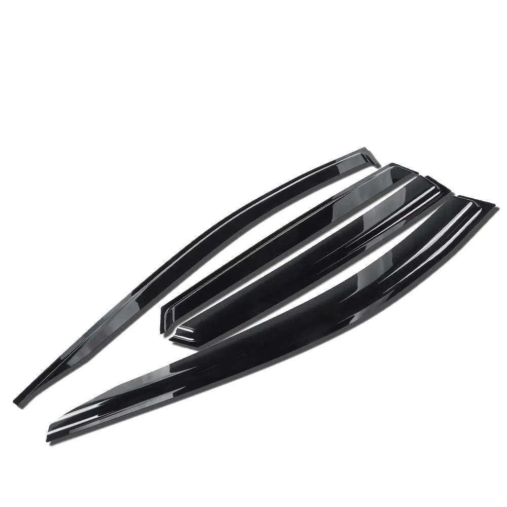 4Pcs Smoke Tinted [Type-On] Sun/Wind/Rain Window Visors Guard Deflector For 20+ Ford Escape 1