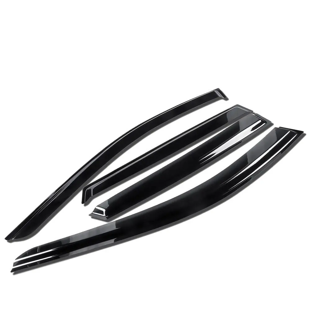 4Pcs Smoke Tinted [Type-On] Sun/Wind/Rain Window Visors Guard Deflector For 17-24 Mazda Cx-5 (Kf) 1