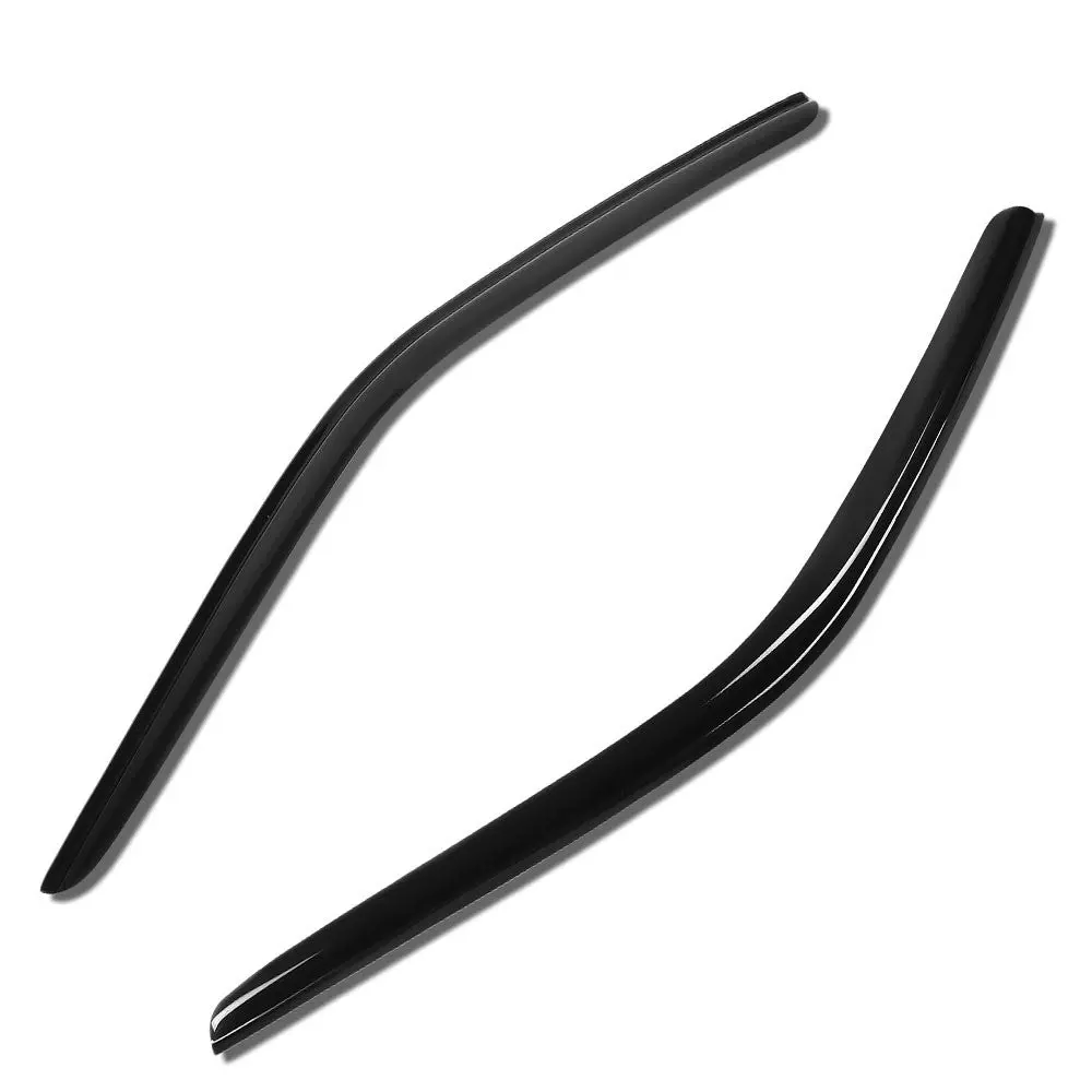Smoke Dark-Tinted [Tape-On] 2Pcs Wind Deflector Window Visor For 08+ Dodge Challenger 1