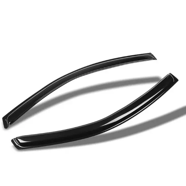 Smoke Tinted Window Wind/Rain Vent Deflectors Visors Guard For 12-17 500 Hatchback 2-Dr 1
