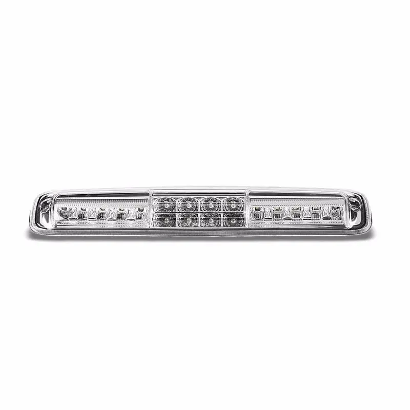 Clear Third Brake/Reverse Red/White Led Light For 99-07 Sierra Hd/Classic V8/V6 1