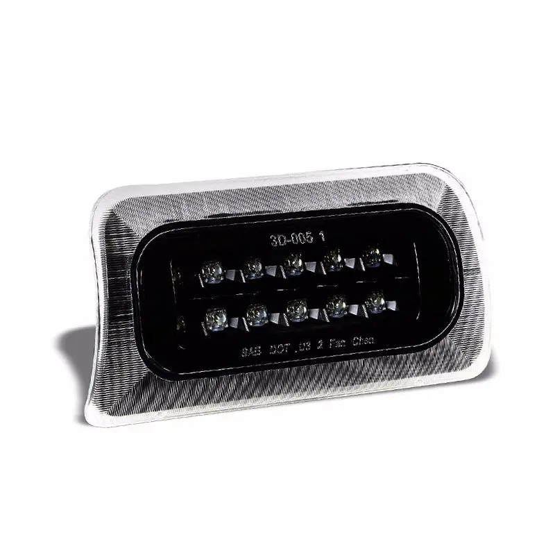 Black Housing Clear Len Third Brake Led Light For 94-03 Gmc Sonoma Chevy S10 Standard Cab 1