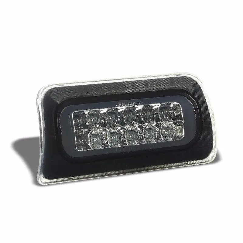 Chrome Housing Smoke Len Third Brake Led Light For 94-03 Gmc Sonoma Chevy S10 Standard Cab 1