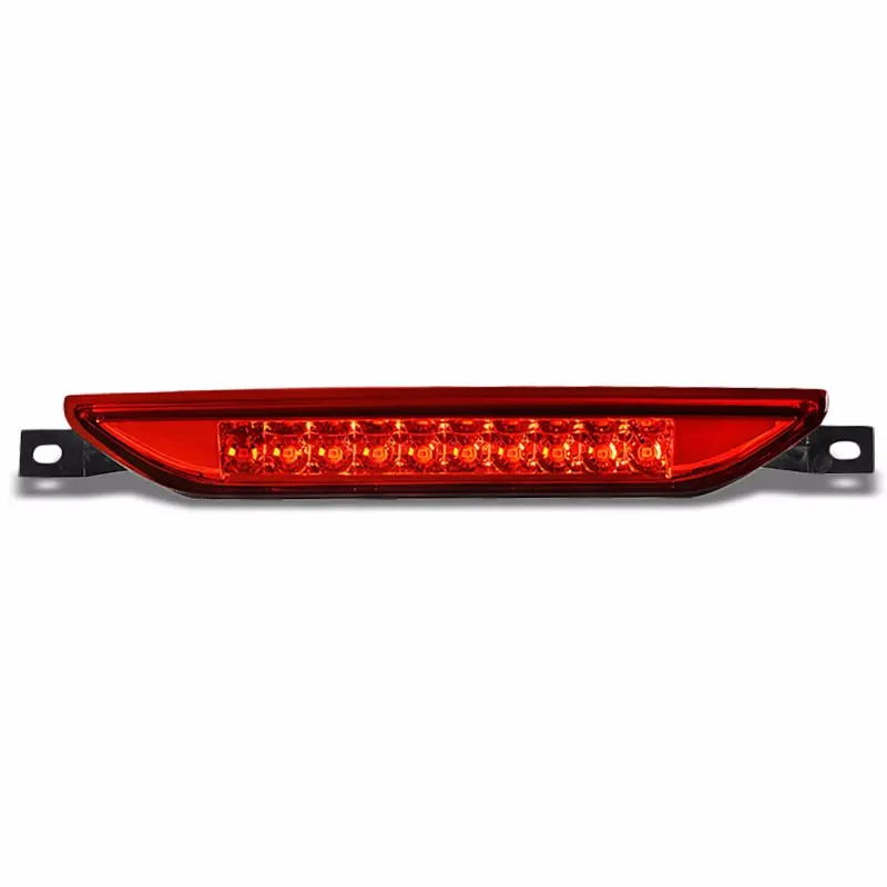 Chrome Housing Red Len Third Brake Red Led Light For 11-21 Grand Cherokee Wk2 1