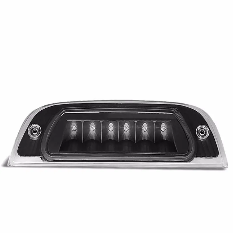 Black Housing Clear Len Rear Third Brake Red Led Light For 02-07 Liberty Kj 1