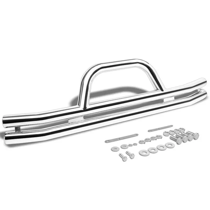 Chrome Front Bull Bar Bumper Brush Grille Guard Frame For Jeep 87-06 Wrangler 1