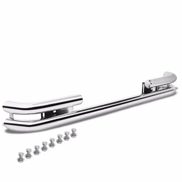 Stainless Steel Double Tube Bar Rear Bumper Protector Guard For Jeep 88-06 Wrangler 1