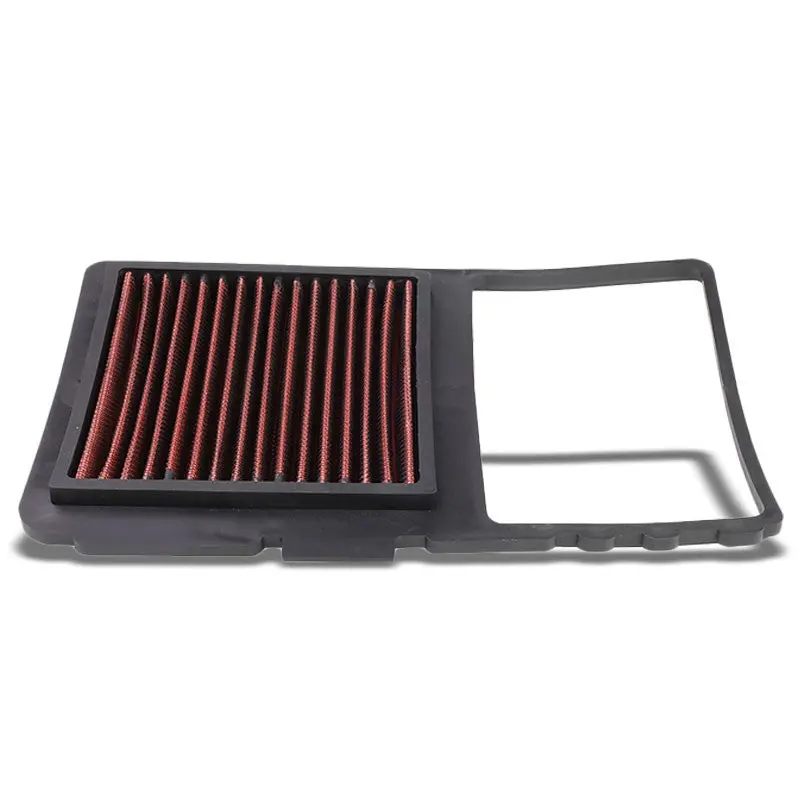 Red High Flow Washable/Reuse Oe Drop-In Panel Air Filter For 04-09 Toyota Prius 1