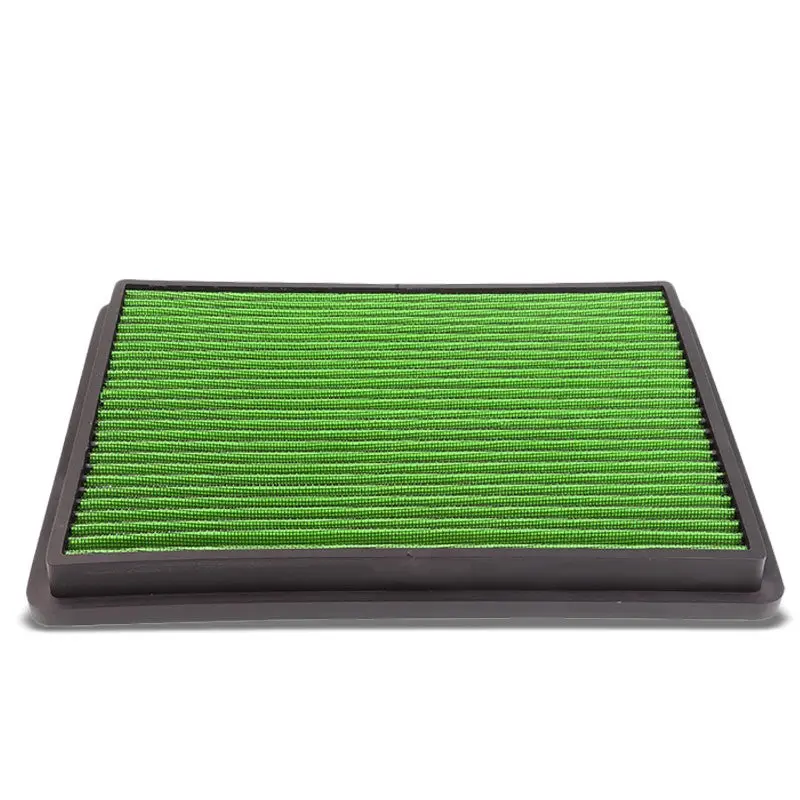 Green High Flow Washable Airbox Drop-In Panel Air Filter For 02-13 Avalanche 1