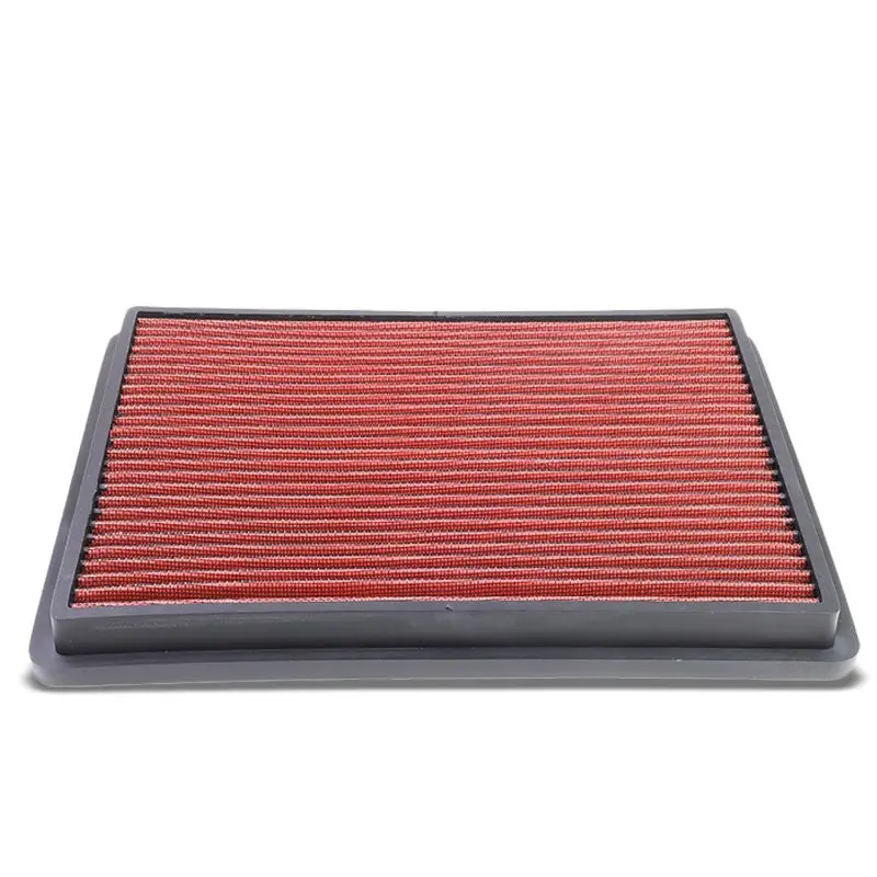 Red High Flow Washable Airbox Drop-In Panel Air Filter For 99-17 Sierra 1500 1