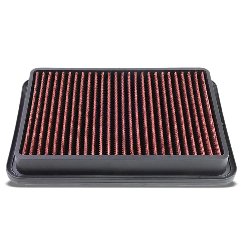 Red High Flow Washable/Reuse Oe Drop-In Panel Air Filter For 91-97 Toyota Previa 1