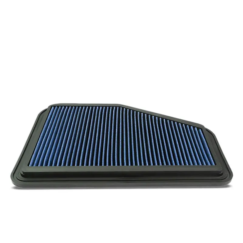 Blue High Flow Washable/Reuse Drop-In Panel Air Filter For 14-17 Chevy Ss 6.2L 1