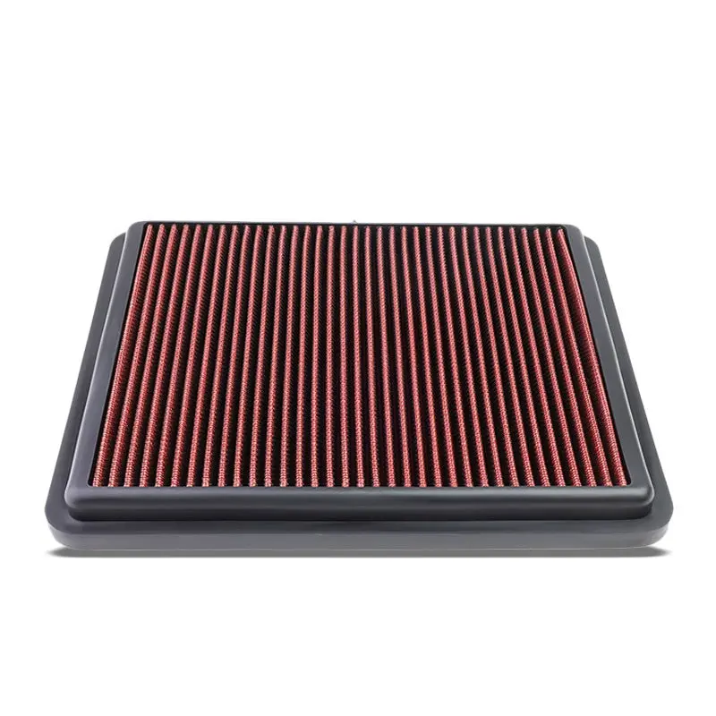 Red High Flow Washable/Reusable Airbox Drop-In Panel Air Filter For 11-15 Optima 1