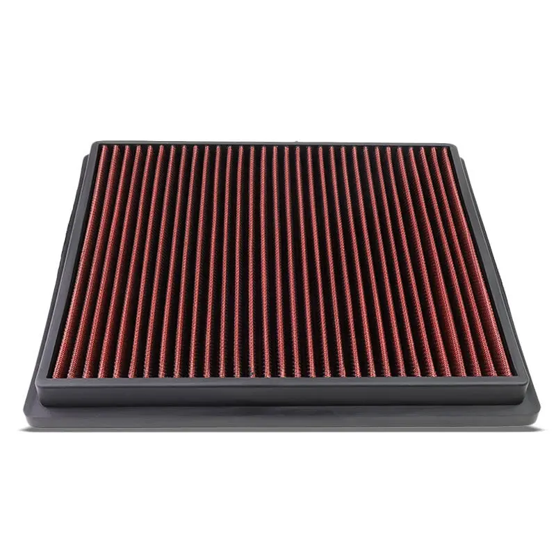 Red High Flow Washable/Reusable Airbox Drop-In Panel Air Filter For 11-15 Regal 1