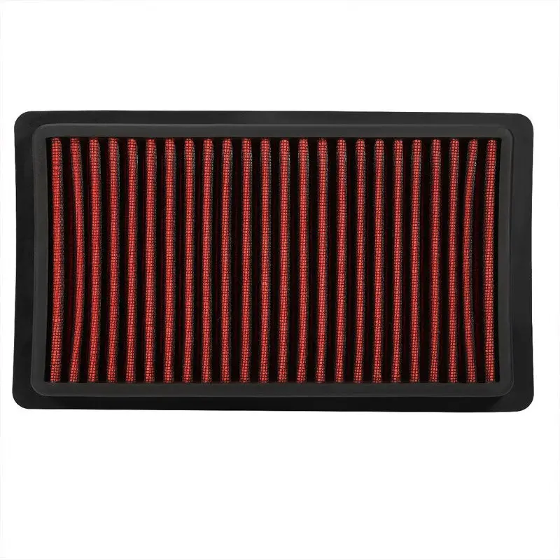 Reusable Red High Flow Drop-In Panel Air Filter For 07-17 City Express/Q50/Cube/Nv200 2