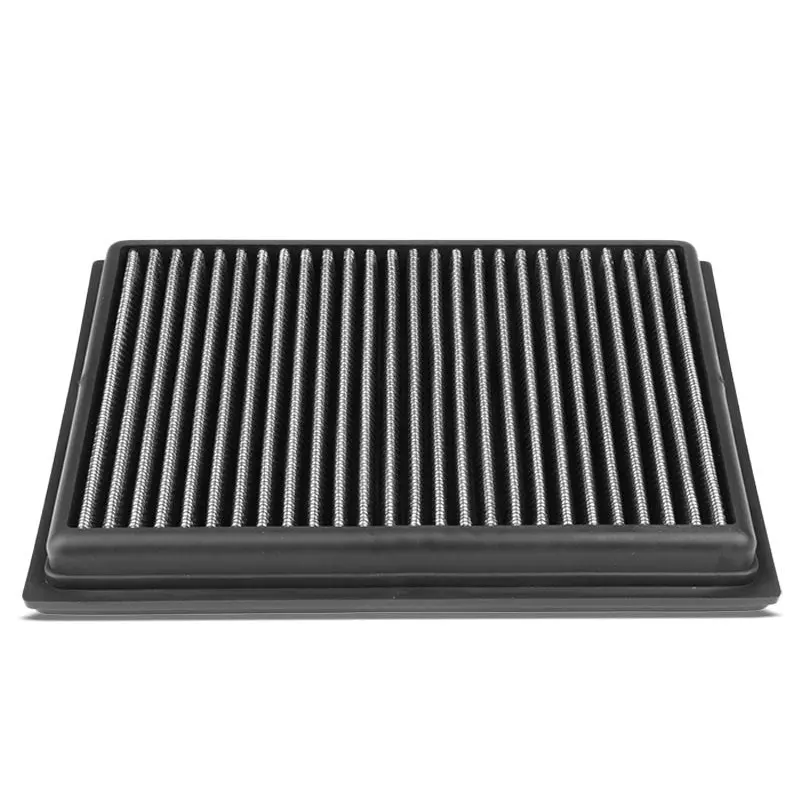 Silver High Flow Washable/Reuse Airbox Drop-In Panel Air Filter For 02-17 Sentra 1