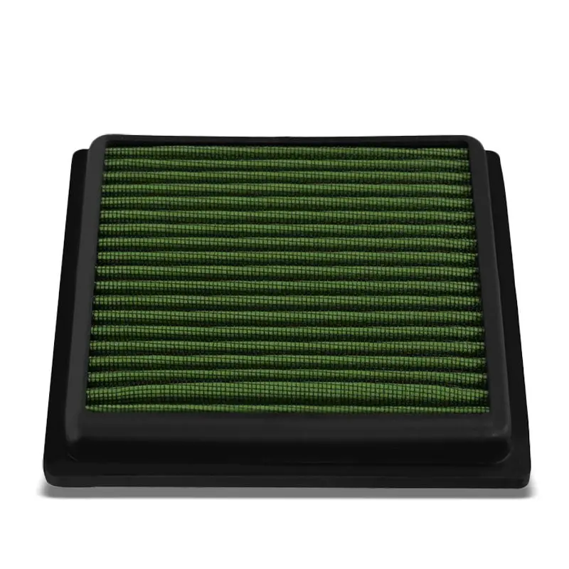 Reusable Green High Flow Drop-In Panel Air Filter For Infiniti 08-13 G37 3.7L 1