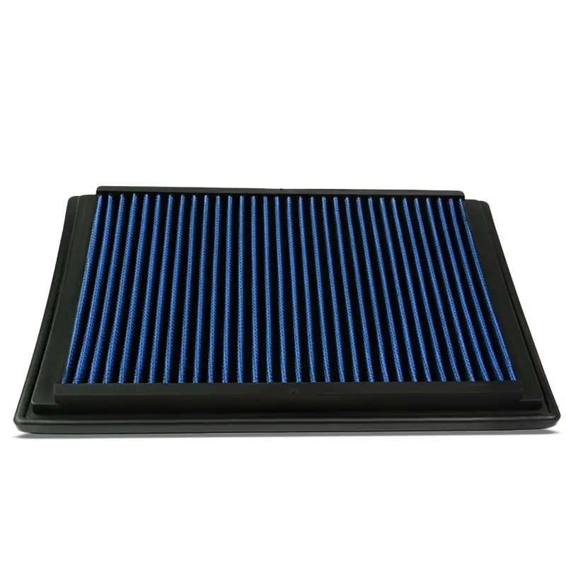 Blue High Flow Washable/Reusable Drop-In Panel Air Filter For 04-08 F-150 5.4L 1