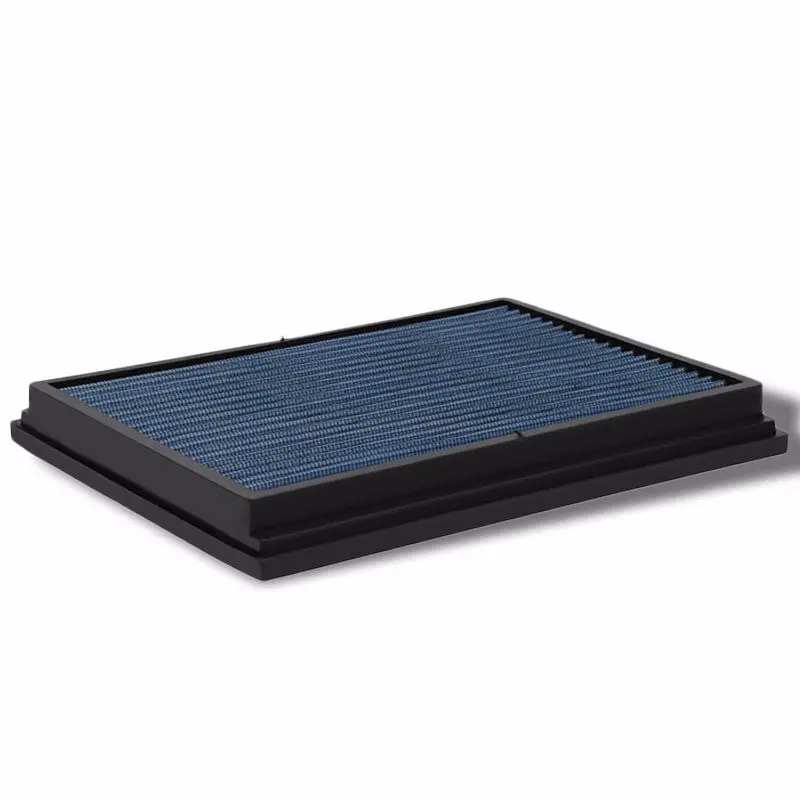 Reusable Blue High Flow Drop-In Panel Air Filter For Audi 02-09 A4 Quattro 1.8L 1