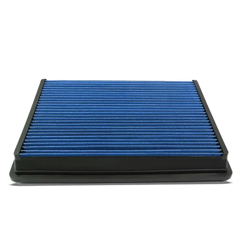 Blue High Flow Washable/Reusable Airboxdrop-In Panel Air Filter For 01-11 Sierra 1