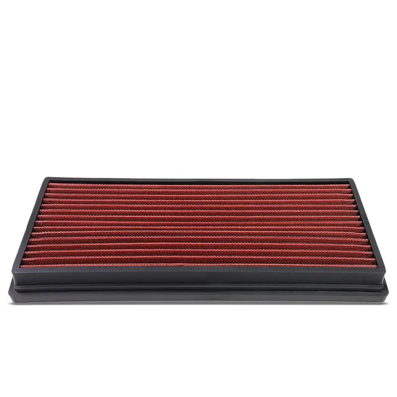 Red Performance Washable Airbox Drop-In Panel Air Filter For 97-06 Wrangler 1