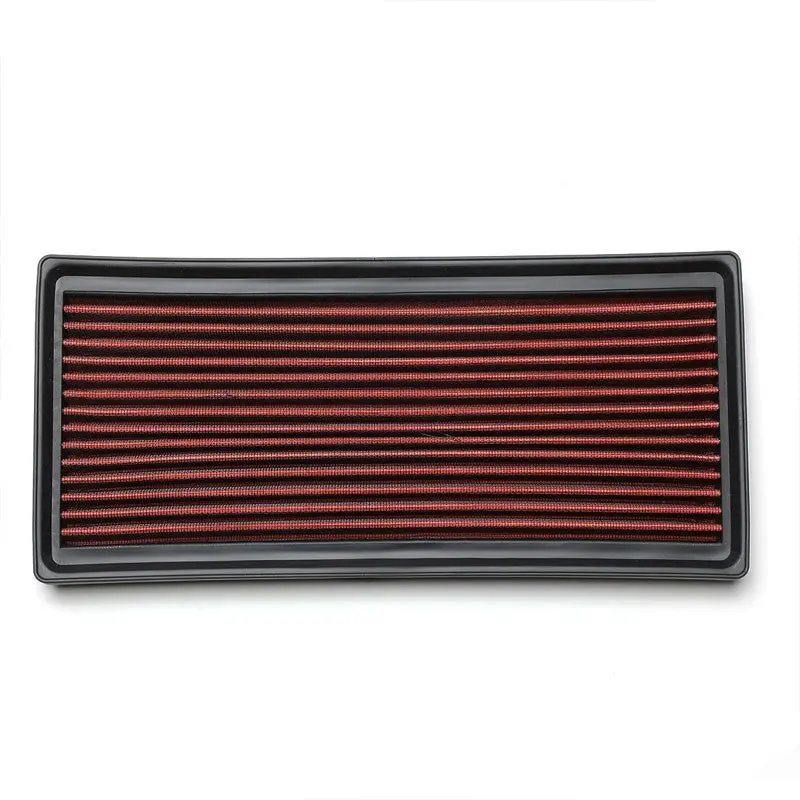 Red Performance Washable Airbox Drop-In Panel Air Filter For 97-06 Wrangler 2