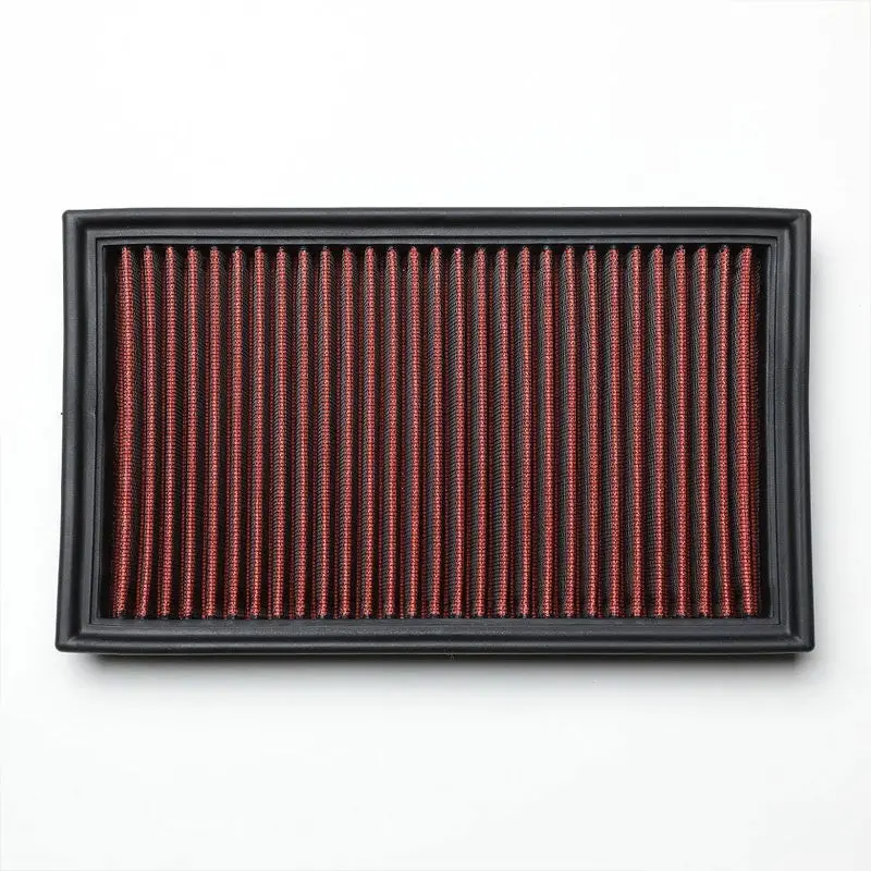 Red High Flow Cotton Washable Airbox Drop-In Panel Air Filter For 04-17 Quest 2